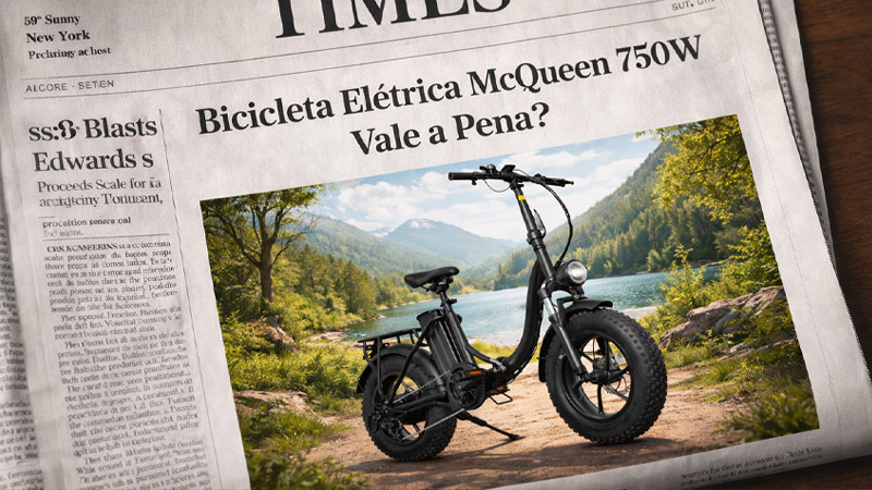 Bicicleta Eletrica McQueen 750W Vale a Pena